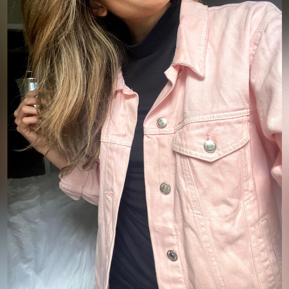 Pink denim jacket - Picture 2 of 5